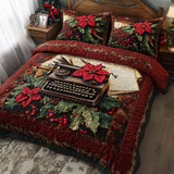 Set di Biancheria da Letto Trapuntata 3 Pezzi Racconti di Typewriter