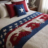 Fioritura USA Runner da Letto Trapuntato