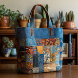 Trame Ubuntu Borsa Tote Trapuntata