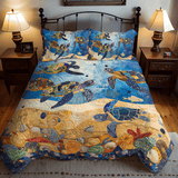 Set di Biancheria da Letto Trapuntata 3 Pezzi Odissea Subacquea