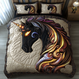 Set di Biancheria da Letto Trapuntata 3 Pezzi Sogno dell'Unicorno
