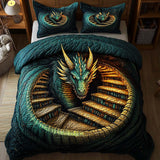 Set di Biancheria da Letto Trapuntata 3 Pezzi Serpente di Vault