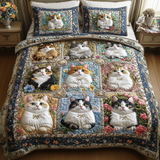 Set di Biancheria da Letto Trapuntata 3 Pezzi Zampe Vellutate
