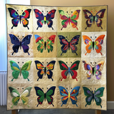 Farfalle Vibranti Coperta Trapuntata