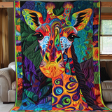 Magia della Giraffa Vibrante Coperta Trapuntata