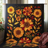 Girasoli Vibranti Coperta Trapuntata