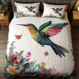 Set di Biancheria da Letto Trapuntata 3 Pezzi Volo Vibrante