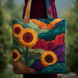 Girasole Vivace Borsa Tote Trapuntata