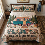 Set di Biancheria da Letto Trapuntata 3 Pezzi Camper Vintage