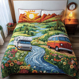 Vintage Caravan Quest 3-Piece Quilted Bedding Set NCU0PT6095