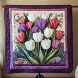 Giardino Violetto Coperta Trapuntata