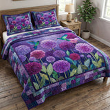 Set di Biancheria da Letto Trapuntata 3 Pezzi Prato della Violetta