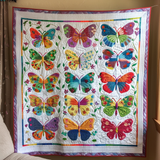 Farfalle Vivide Coperta Trapuntata