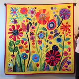 Fiori Vividi Coperta Trapuntata