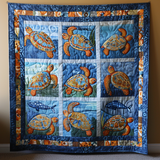 Tartarughe Vivide Coperta Trapuntata