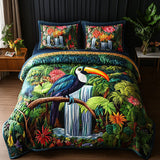 Set di Biancheria da Letto Trapuntata 3 Pezzi Paradiso della Cascata