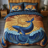Set di Biancheria da Letto Trapuntata 3 Pezzi Sogno della Balena