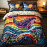 Set di Biancheria da Letto Trapuntata 3 Pezzi Orizzonte della Balena
