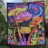 Funghi Fantasiosi Coperta Trapuntata