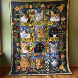 Gatto Fantasioso Coperta Trapuntata