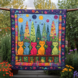 Gatto Fantasioso Coperta Trapuntata