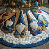 Gnomo Stravagante Copri Base per Albero di Natale Trapuntato
