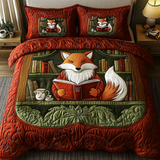 Set di Biancheria da Letto Trapuntata 3 Pezzi Biblioteca Stravagante