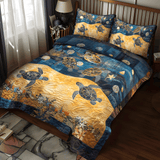 Set di Biancheria da Letto Trapuntata 3 Pezzi Mare Stravagante della Tartaruga