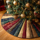 Whispering Pages Christmas Quilted Tree Skirt NCU0TD1112