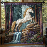 Unicorno Sussurrante Coperta Trapuntata