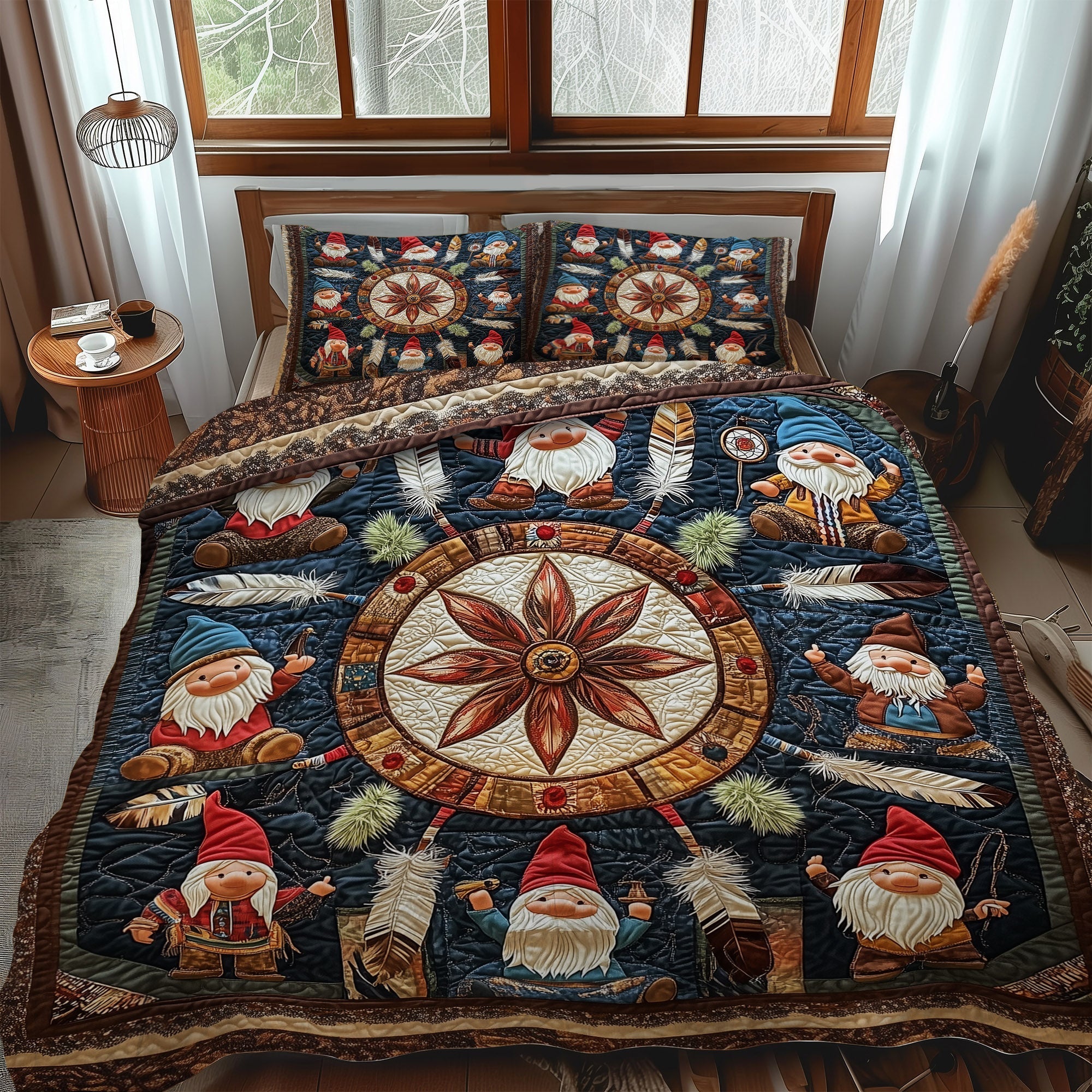 Set di Biancheria da Letto Trapuntata 3 Pezzi Venti Sussurranti