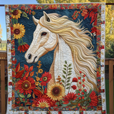 Supremazia del Cavallo Bianco Coperta Trapuntata