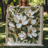 Delizia di Fiori Bianchi Coperta da Divano