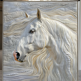 Cavallo Bianco Coperta Trapuntata