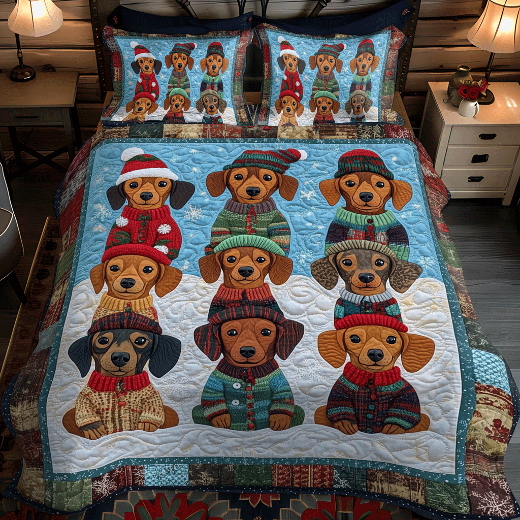 Set di Biancheria da Letto Trapuntata 3 Pezzi Meraviglie di Wiener
