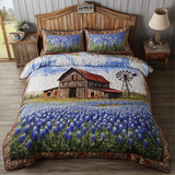 Set di Biancheria da Letto Trapuntata 3 Pezzi Selvaggio Fioritura