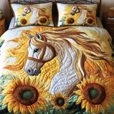 Set di Biancheria da Letto Trapuntata 3 Pezzi Galoppo Selvaggio