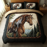 Set di Biancheria da Letto Trapuntata 3 Pezzi Galoppo Selvaggio
