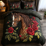 Set di Biancheria da Letto Trapuntata 3 Pezzi Cavallo Selvaggio