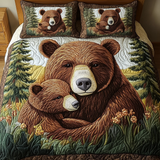 Set di Biancheria da Letto Trapuntata 3 Pezzi Zampe Selvagge