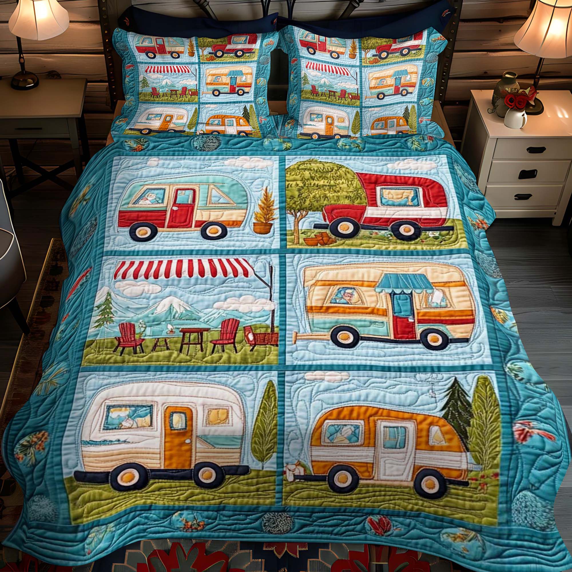 Set di Biancheria da Letto Trapuntata 3 Pezzi Natura Selvaggia di Way