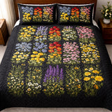 Set di Biancheria da Letto Trapuntata 3 Pezzi Prato del Fiore di Campo