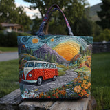 Vagabondo tra i Fiori Selvatici Borsa Tote Trapuntata