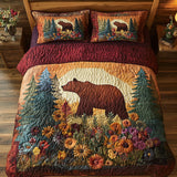 Set di Biancheria da Letto Trapuntata 3 Pezzi Bosco del Fiore di Campo