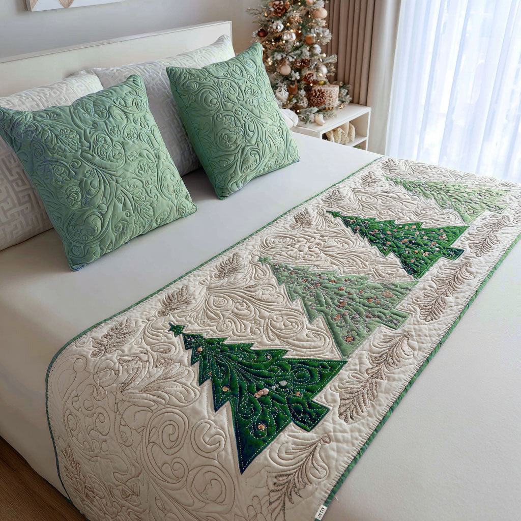 Natale Runner da Letto Trapuntato