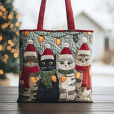 Gatto d'Inverno Borsa Tote Trapuntata