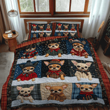 Set di Biancheria da Letto Trapuntata 3 Pezzi Inverno di Chi-mas
