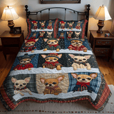 Set di Biancheria da Letto Trapuntata 3 Pezzi Inverno di Chi-mas