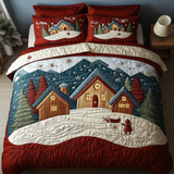 Set di Biancheria da Letto Trapuntata 3 Pezzi Rifugio dell'Inverno del Rifugio