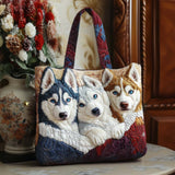 Branco d'Inverno Borsa Tote Trapuntata